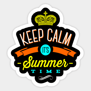 Keep Calm It'sSummer Time Sticker